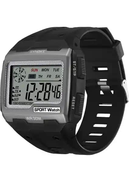 Synoke Erkek Büyük Kare Dijital Saat: Spor Şıklığını Yansıtan Modern Tasarım ve Fonksiyonellik