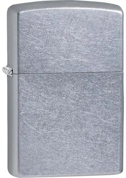 Zippo 207 Regular Street Chrome Çakmak Modern ve Dayanıklı Sokak Stilini Yansıtan Tasarım
