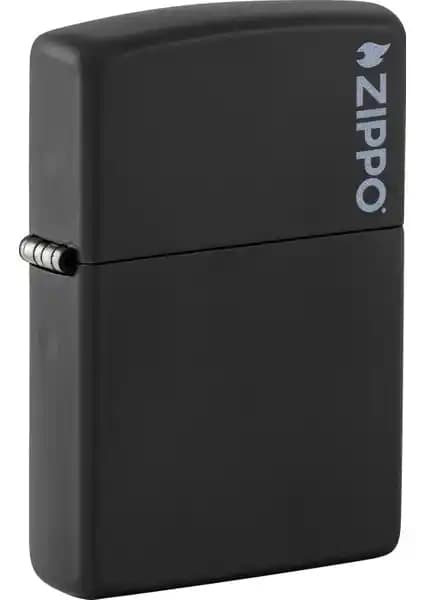 Zippo Siyah Mat Çakmak Siyah Logo ile Şıklık ve Dayanıklılığı Bir Arada Sunar