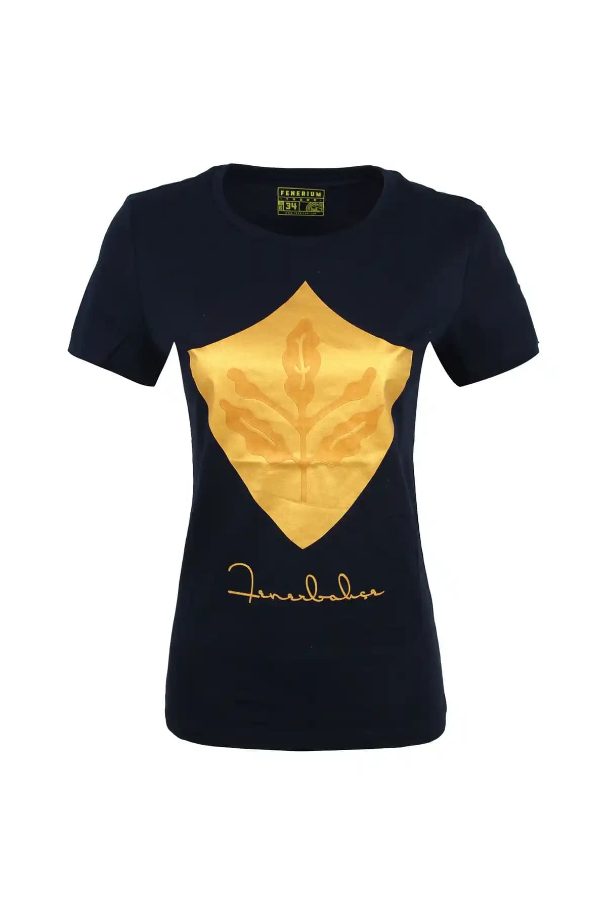 Fenerbahçe Kadın Trend Kalkan T-shirt Spor ve Günlük Kullanım İçin Uygun Tasarım