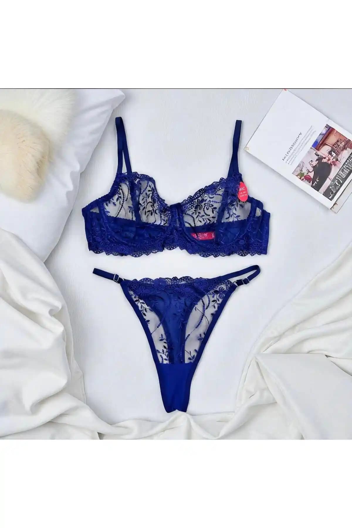 Lady's First Büyük Beden Lacivert Dantelli Bralet Takımının Özellikleri ve Kullanım Alanları