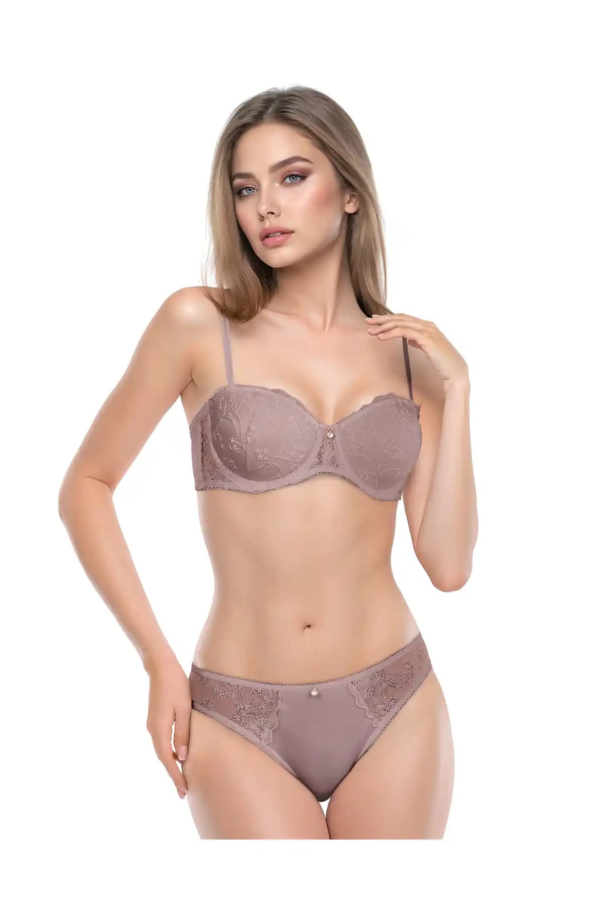 Le Jardin Kadın Straptez Balenli Desteksiz Sütyen Takım 5155 Günlük Rahatlık ve Şıklık Sunar