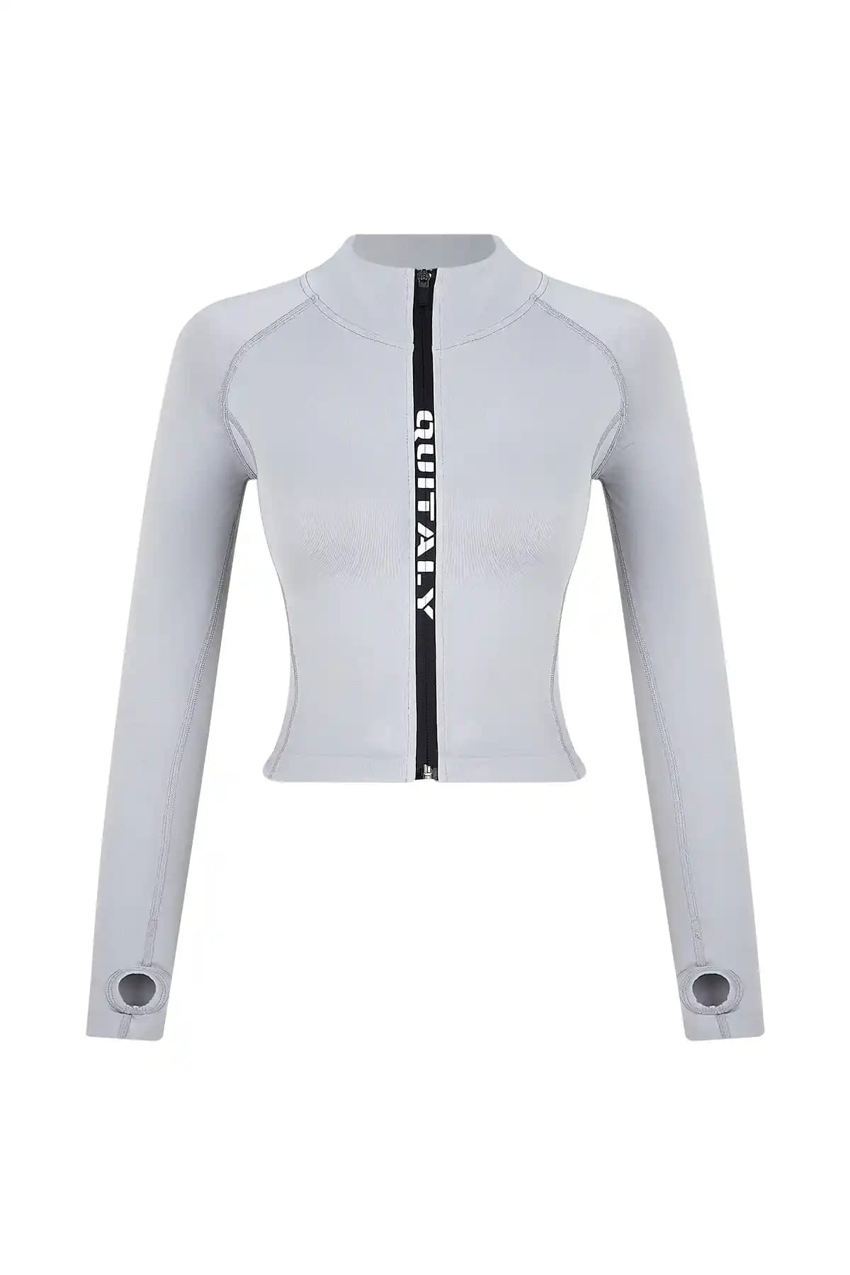 Quitaly Virtus Kadın Seamless Crop Top Modern ve Konforlu Günlük Spor Giyim Seçeneği