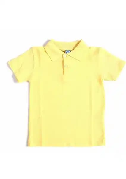 Alm Sarı Lakos ve Nacar Bordo Polo Yaka Çocuk Okul Tişörtleri Karşılaştırması