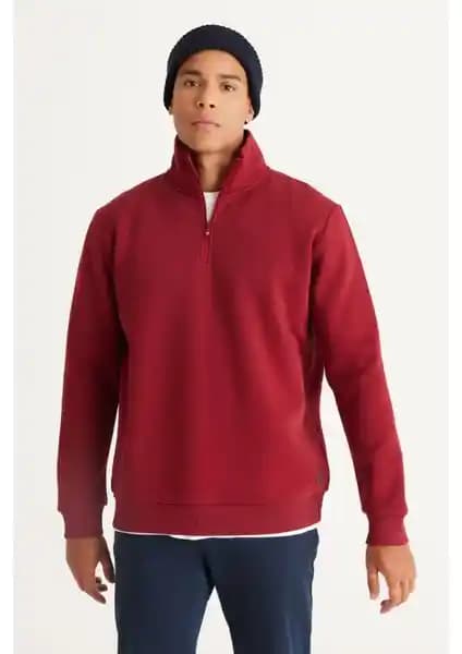 Altınyıldız Classics Bordo ve Lacivert Erkek Sweatshirt Modelleri Karşılaştırması