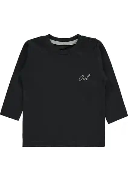 Civil Baby Erkek Bebek Sweatshirt 6-18 Ay Füme Renkli Pamuklu Mevsimlik Tasarım