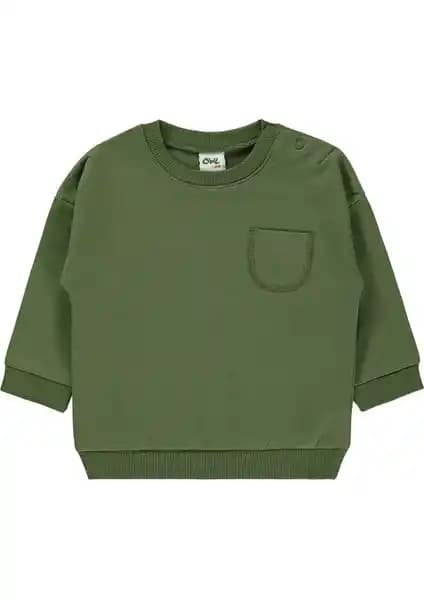 Civil Baby Erkek Bebek Sweatshirt 6-18 Ay Haki ve Sütlü Kahve Renk Karşılaştırması