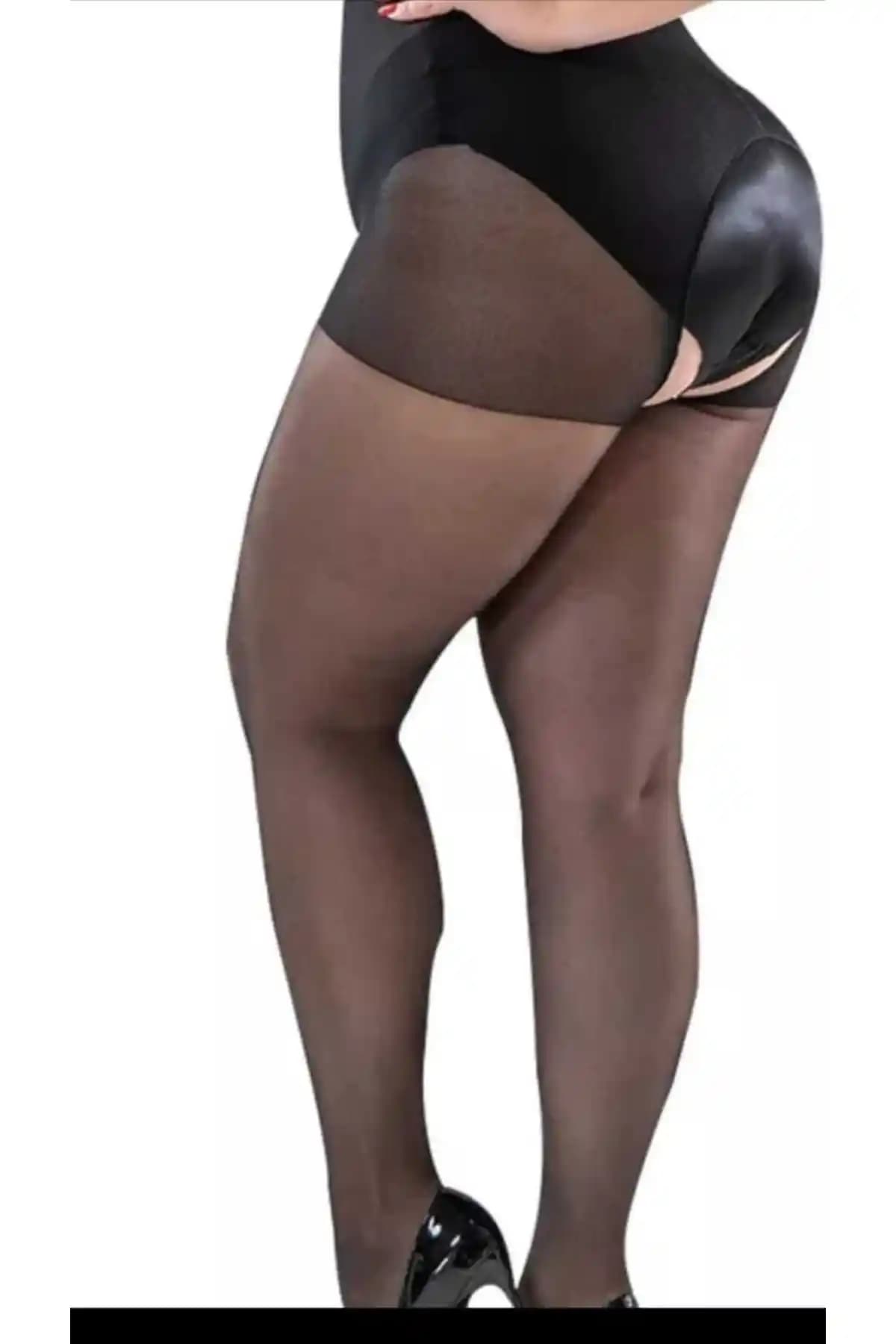 Dark Siyah Özel Bölgesi Açık Kilotlu Çorap ile Şıklık ve Konforun Buluşması