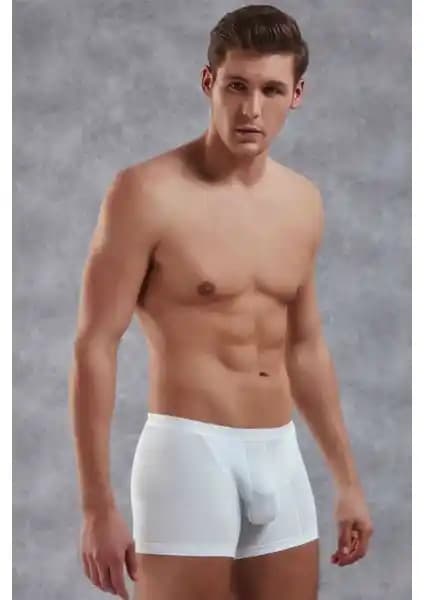 Doreanse 1770 Erkek Modal İnce Bel Bantlı Beyaz Boxer ile Konfor ve Kalite