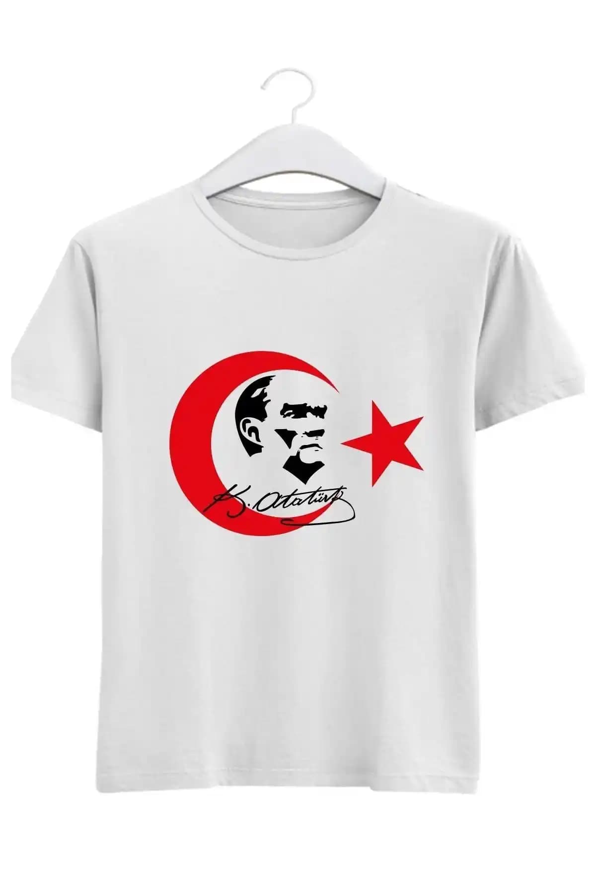 Lepiska Türk Bayraklı ve Atatürklü Tişört: Milli Bayramlar İçin Özel Tasarım ve Rahat Kullanım