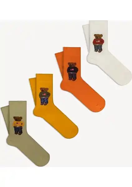 Mono Socks 4 Lü Teddy Bear Çorap: Konfor, Şıklık ve Dayanıklılık Bir Arada