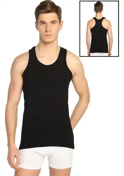 Seher Yıldızı Erkek 6'lı Siyah Rambo Sporcu ve Klasik Pamuk Penye Atlet Karşılaştırması