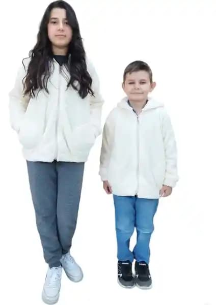 Sweet's Collection Unisex Genç Çocuk Welsoft Peluş Ceket - Konfor ve Termal Koruma