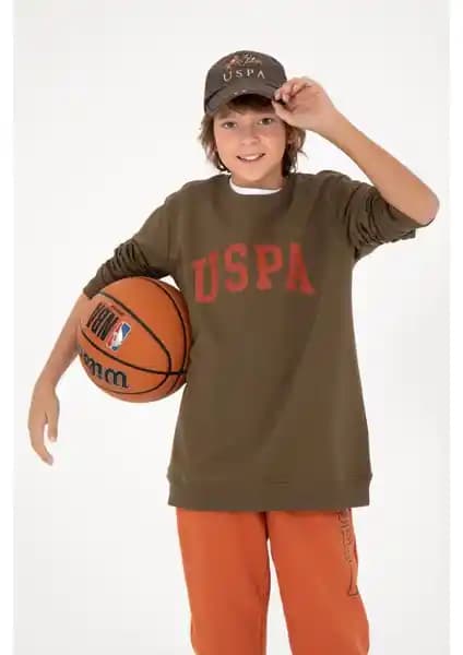 U.S. Polo Assn. Erkek Çocuk Haki ve Siyah Basic Sweatshirt Modelleri Karşılaştırması