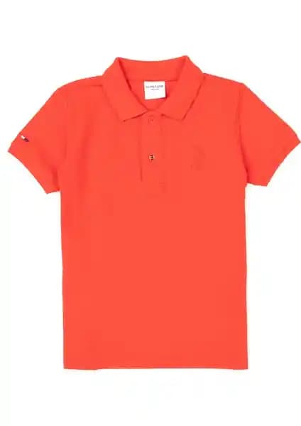 U.S. Polo Assn. Erkek Çocuk Kırmızı Basic Tişört - Konforlu ve Dayanıklı Tasarım