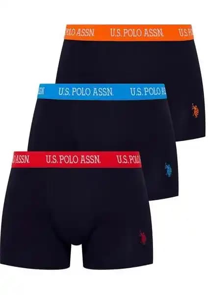 U.S. Polo Assn. Erkek Lacivert 3'lü Boxer 80253: Konforlu ve Dayanıklı İç Giyim Seçeneği