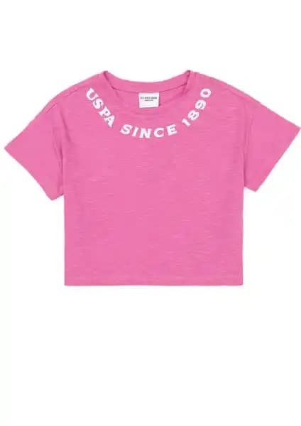 U.S. Polo Assn. Kız Çocuk Pembe Tişört: Rahatlık ve Şıklık Bir Arada