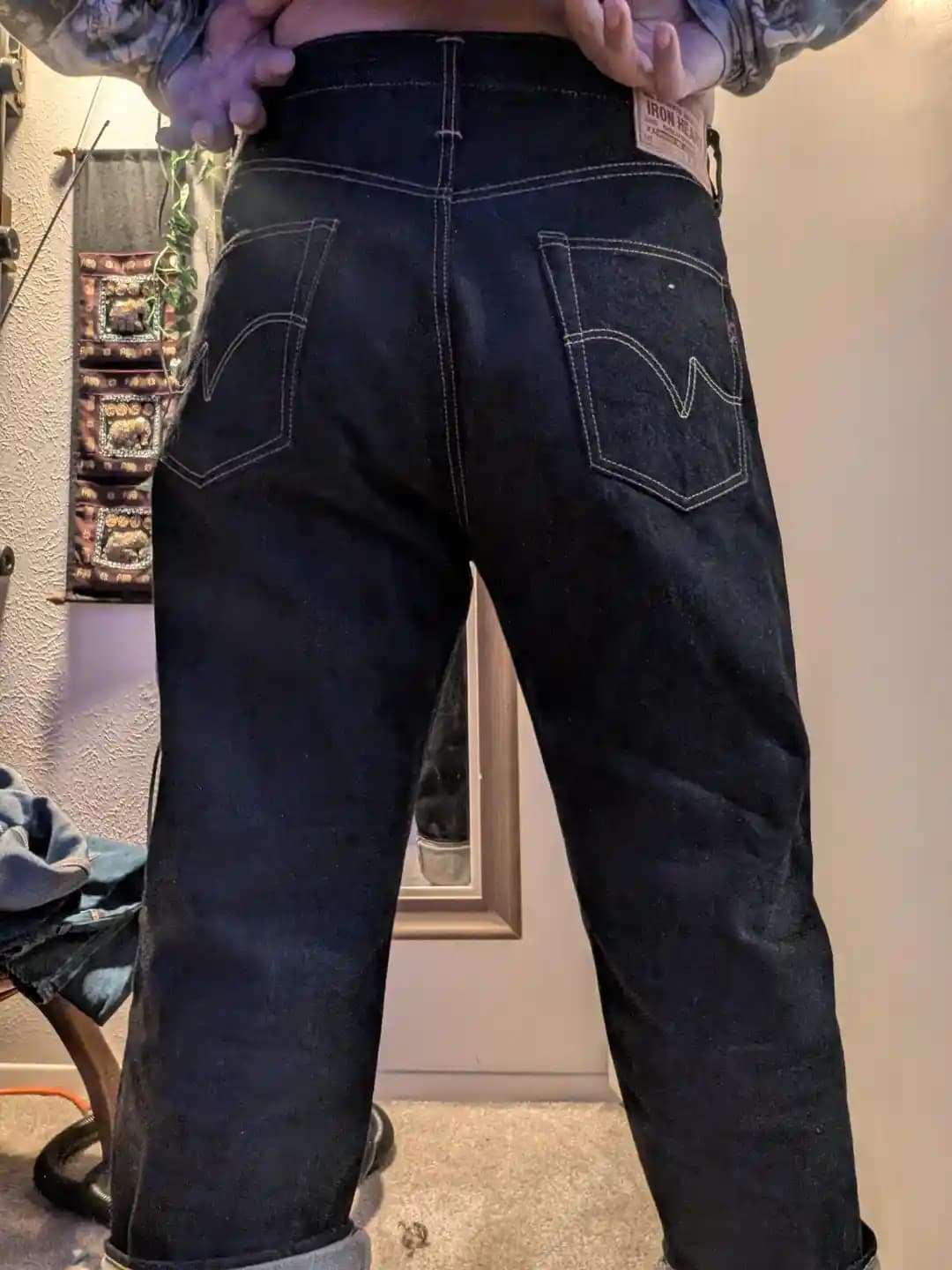 Iron Heart 1955s-142 14oz Kot Pantolon: Motosiklet Kullanıcıları İçin Özel Kesim ve Dayanıklılık