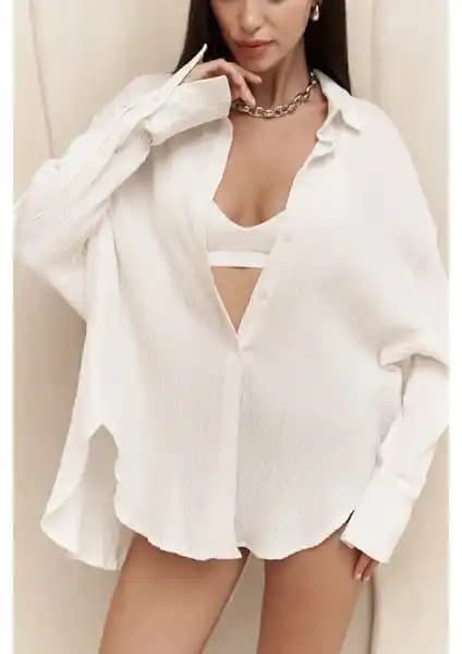 Mai Durres Beyaz Oversize ve U.S. Polo Assn Lacivert Gömlek Karşılaştırması