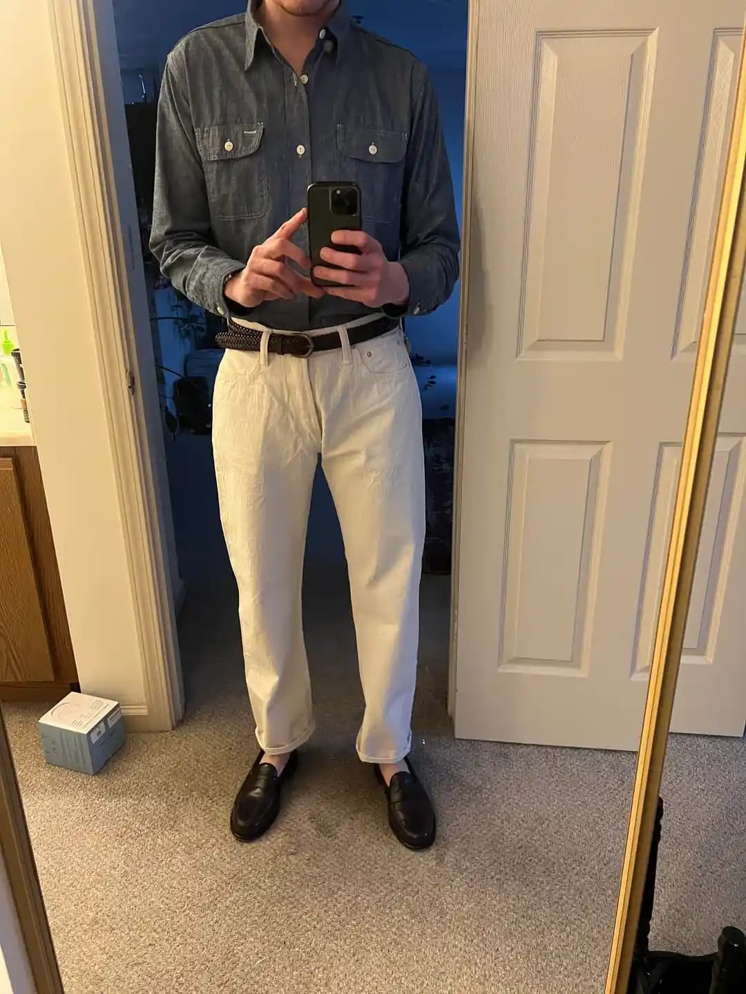 Sugar Cane 1947 Modeli Kot Pantolonlarda Beden Seçimi ve Kumaş Çekme Davranışları