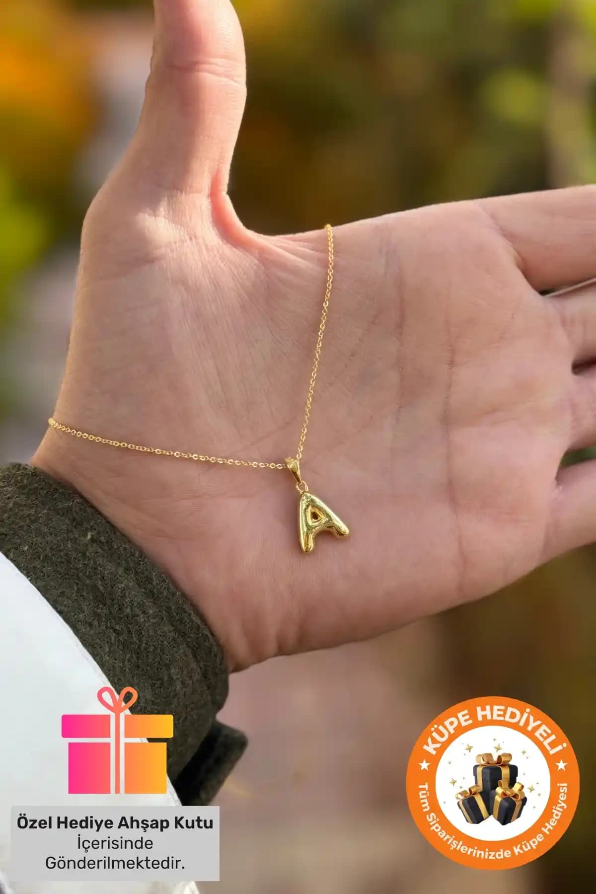 Lucente Jewelry 3 Boyutlu Harf Kolye: Şık ve Anlamlı Kişisel Takı Seçeneği
