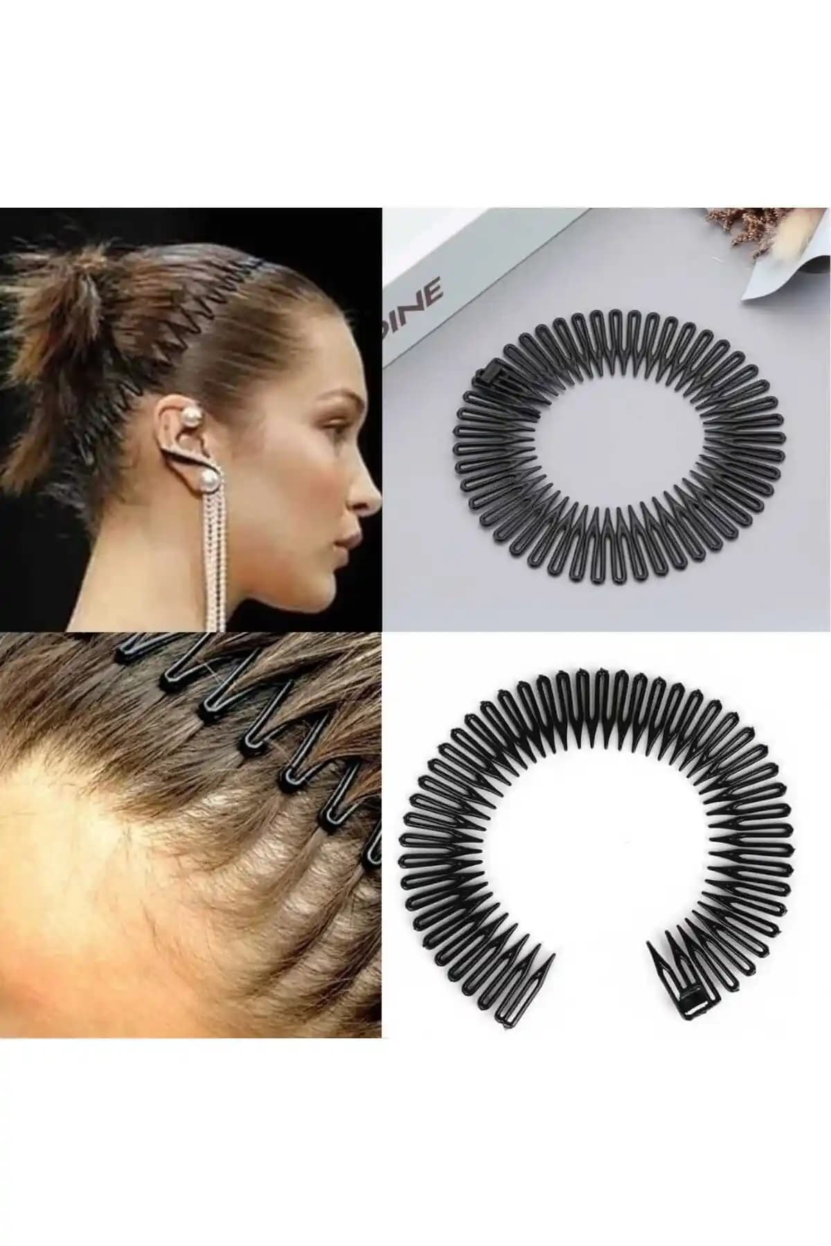 MutluBiDünya İki Adet Akordiyon Sporcu Tokası Saç Bandı Detaylı İnceleme