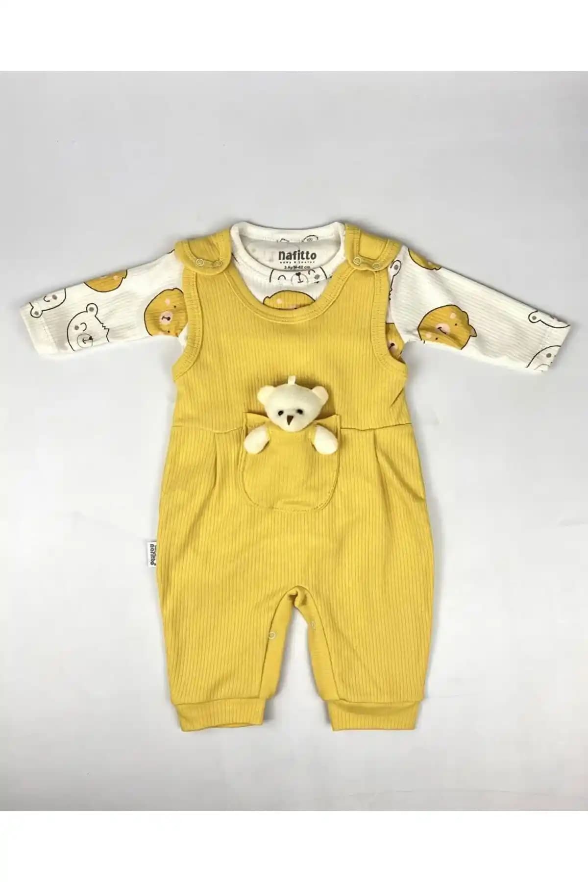 Nafitto Baby&Junior Ayıcık Desenli Bebek Tulumları: Rahat ve Şık Günlük Kullanım Ürünü