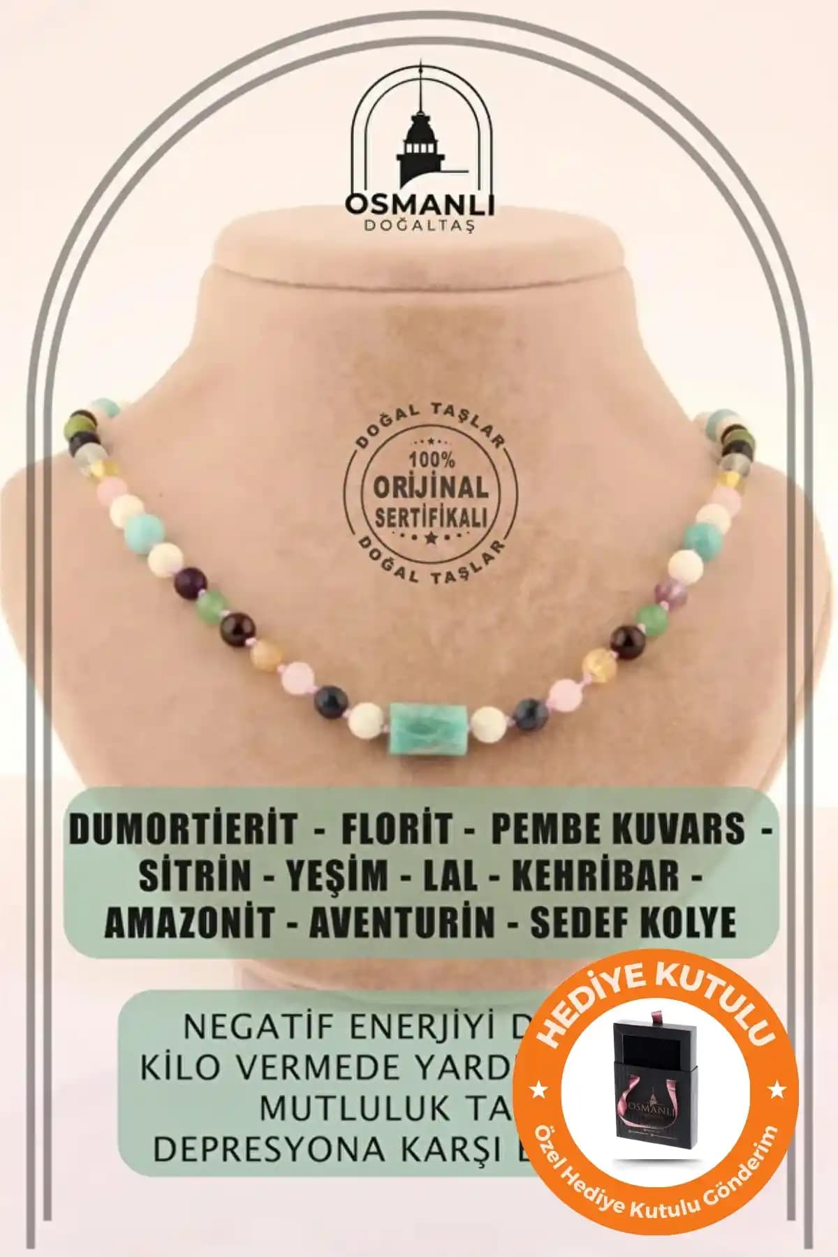 Osmanlı Doğal Taş Kolye: Estetik ve Enerji Dolu El İşçiliği Takı Seçenekleri