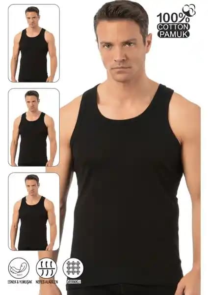 Özkan Underwear 0113 3'lü Erkek Atlet Paketi: Konfor ve Dayanıklılık Sunar