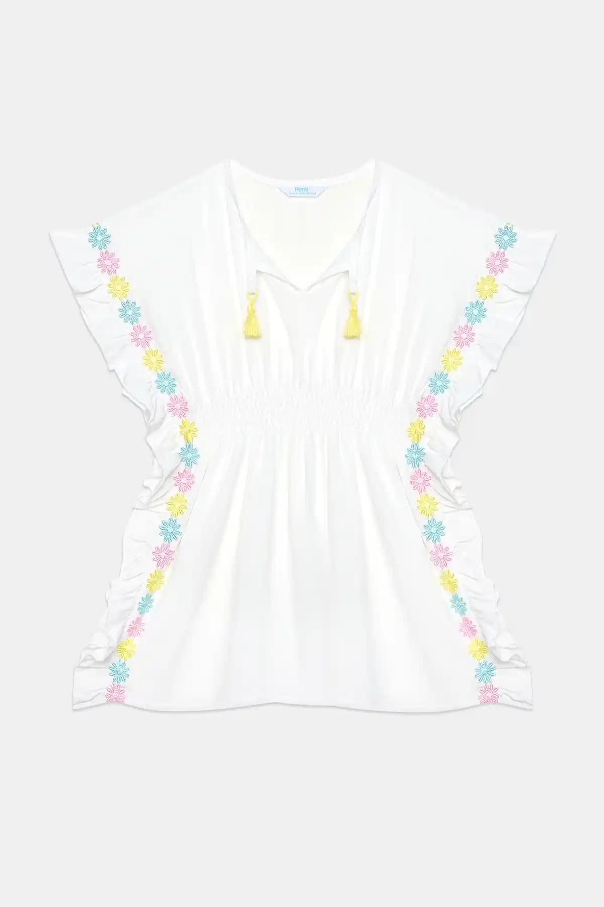 Penti Kız Çocuk Daisy Beyaz Kaftan: Şık ve Rahat Yazlık Elbise Seçenekleri