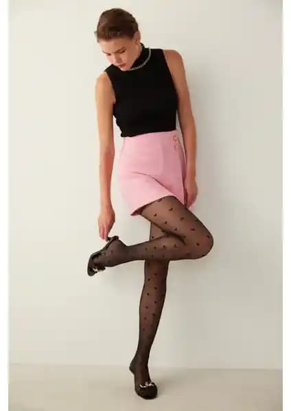 Penti Siyah Kalp Desenli Külotlu Çorap İncelemesi ve Kullanıcı Yorumları