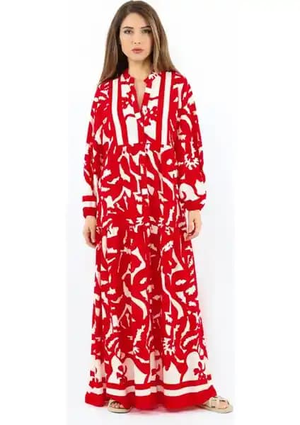 Ritnice Prive Sorrento Viskon Maksi Kırmızı Uzun Elbise İnceleme ve Özellikleri