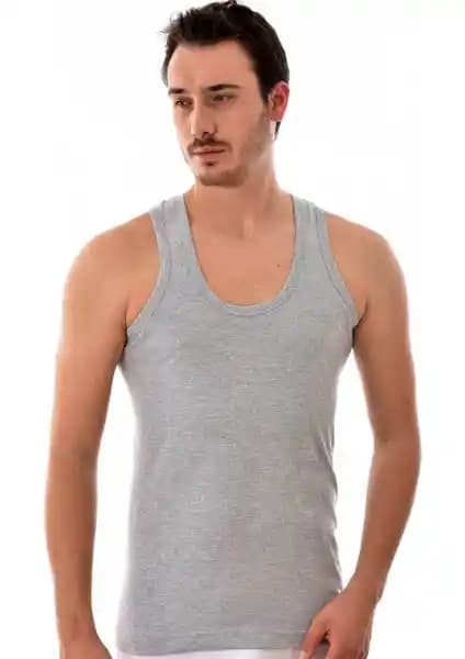 Seher Yılzı 12'li Erkek Penye Askılı Atlet Seti Günlük ve Spor Kullanımı İçin Uygun