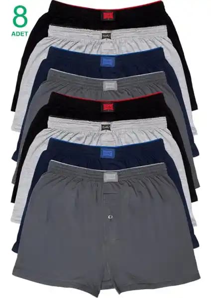 Tutku 8'li Erkek Penye Boxer Seti Yüksek Konfor ve Kalite Sunar
