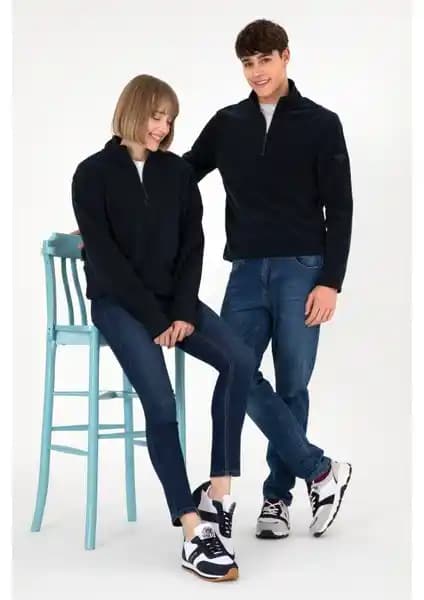 U.S. Polo Assn Erkek Lacivert Yarım Fermuarlı Polar Sweatshirt Detaylı İnceleme