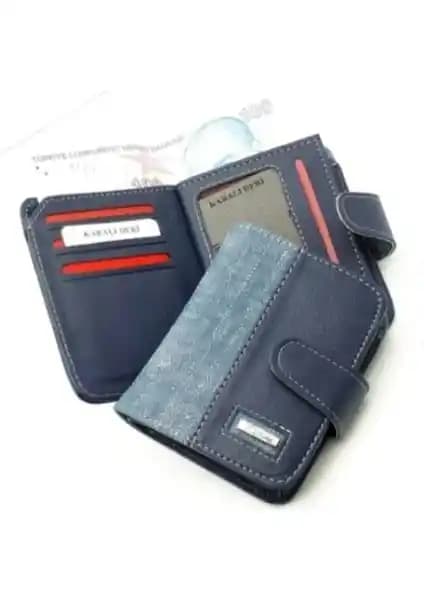 Yeni Nesil Polo Kot Kumaş Erkek Cüzdanı Çok Fonksiyonlu ve Şık Tasarım