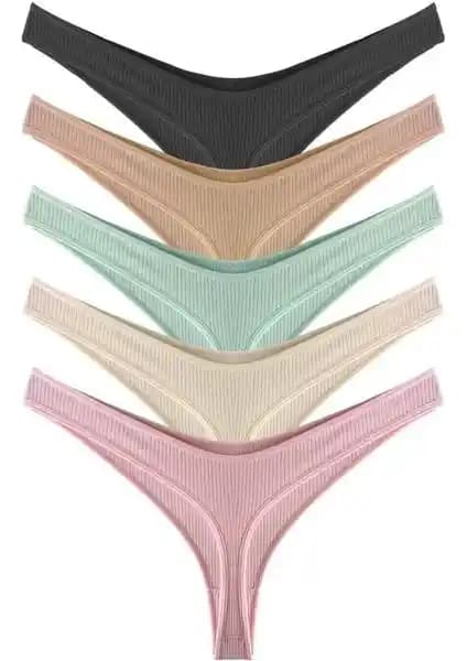 Cottonhill Kadın Pamuklu ve Likrali Fitilli Kaşkorse ile Basic Tanga Külot Karşılaştırması