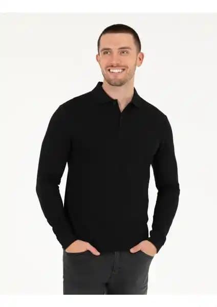 Pierre Cardin Erkek Siyah Slim Fit Basic ve Fermuarlı Polo Yaka Sweatshirt Karşılaştırması