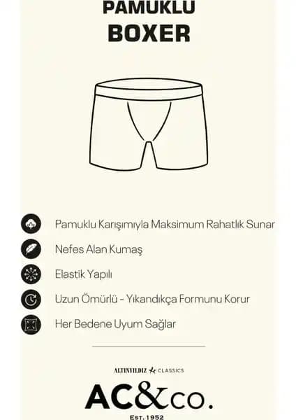 Altınyıl<dı>z Classics Erkek Lacivert 3'lü Pamuklu Esnek Boxer Paketi Özellikleri ve Kullanıcı Yorumları