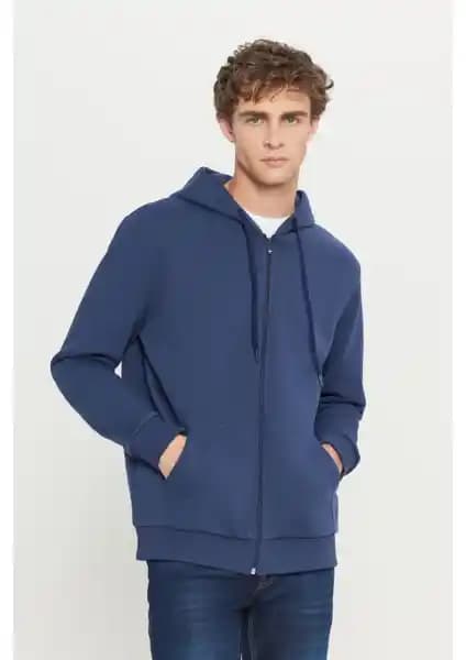 Altınyıl<dı>z Classics Erkek Lacivert Kapüşonlu Sweatshirt Günlük Şıklık ve Konfor Sunar