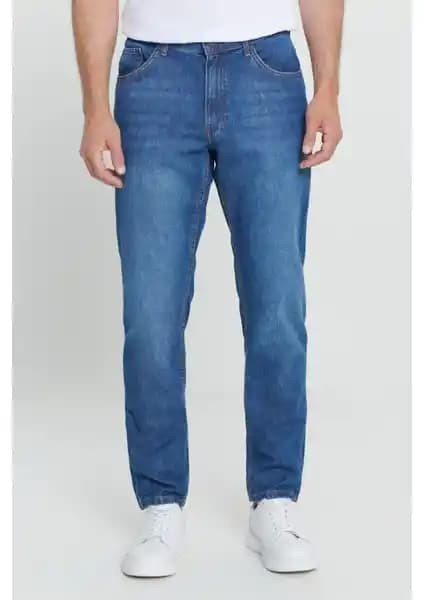 Altınyıl<dı>z Classics Erkek Mavi Comfort Fit Kot Pantolon Günlük ve Şık Kullanım İçin Uygun