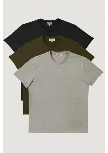 Altınyıl<dı>z Classics Erkek Tişörtleri: Şık ve Konforlu Pamuklu Üçlü Paket Tişört Seti
