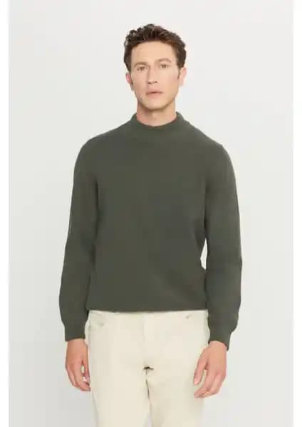 Altınyılz Classics Erkek Haki Triko Kazak Günlük ve Şık Kullanım İçin Uygun