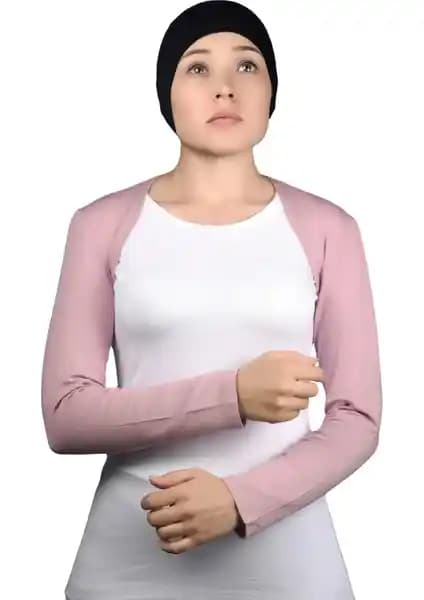 Altobeh Uzun Kollu Tesettür Bolero Koyu Pembe Şıklık ve Rahatlık Sunan Tasarım