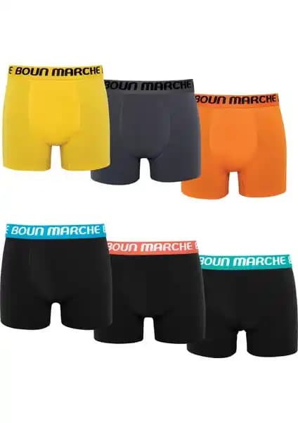 Boun Marche Erkek Boxer Likralı Premium: Konfor ve Şıklığı Bir Arada Sunar