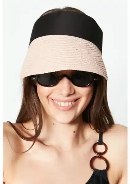 C&city Y8202 Pudra Hasır Plaj Şapkası Güneş Koruma ve Şıklık Sunar