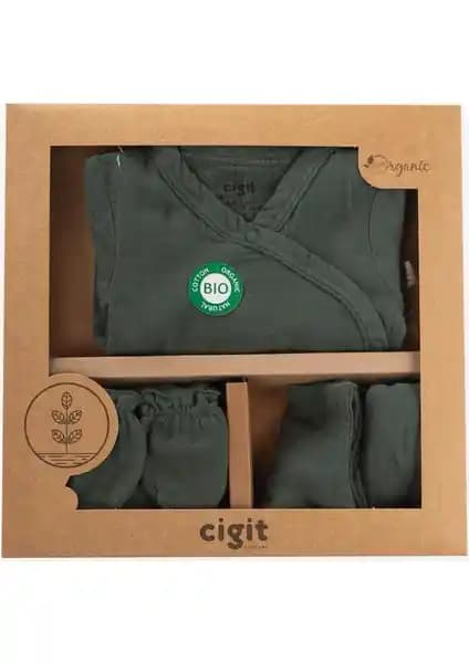 Cigit Organik Hastane Çıkışı Bebek Takımı: Doğal ve Konforlu Yenidoğan Giyim Seçeneği