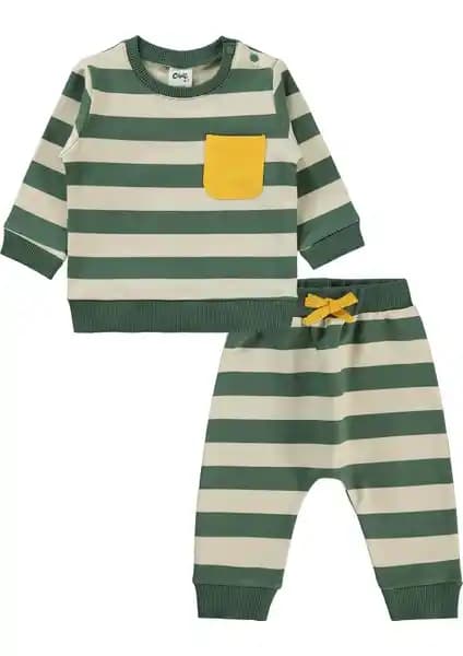 Civil Baby Erkek Bebek Takım 6-18 Ay Soft Haki Konfor ve Şıklığın Buluşması