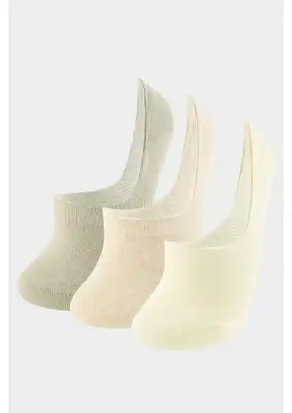 DeFacto Kadın Görünmez 3'lü Pamuklu Babet Çorap: Konfor ve Şıklığın Birleşimi