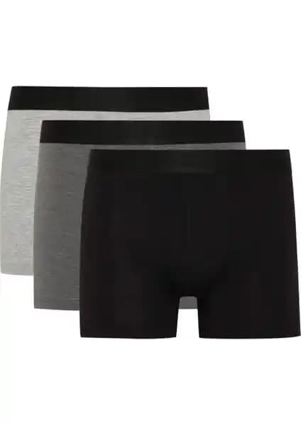 DeFacto Regular Fit 3'lü Boxer Erkekler İçin Konfor ve Şıklık Sunan Modern Tasarım